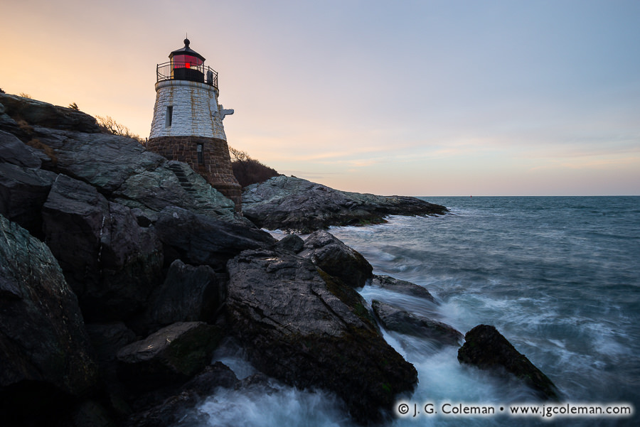 Guardian of the East Passage (Castle Hill Lighthouse beside Narragansett Bay, Newport, Rhode Island)