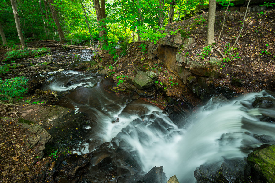Bulkeley's Millstream (Upper Dividend Falls on Dividend Brook, Dividend Pond Park & Archaeological Site, Rocky Hill, Connecticut)