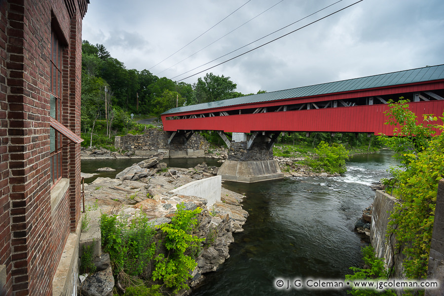 Taft's Crossing on the Ottauquechee (Taftsville Covered Bridge, Woodstock, Vermont)