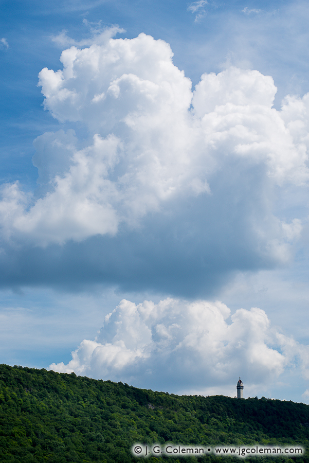Talcott Cloudscape (Hublein Tower & Talcott Mountain, Simsbury, Connecticut)