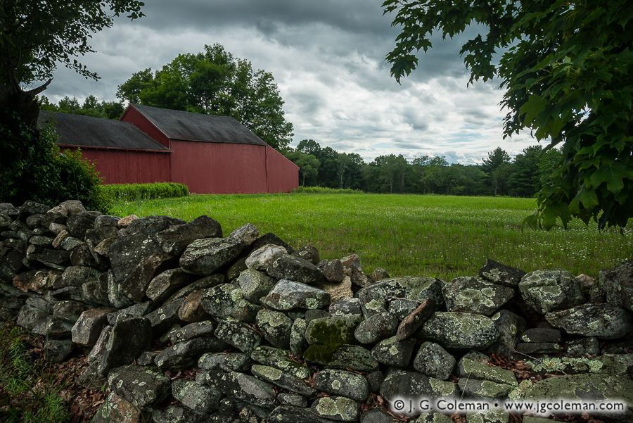 Yankee Farmlands № 31 (Fieldstone wall in Bolton, Connecticut, USA)