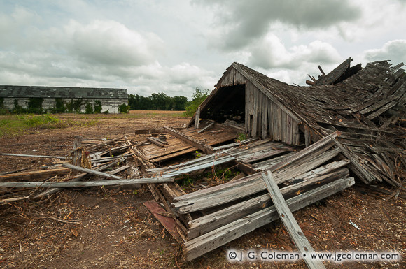 Collapsed Barn and Tobacco Shed, Bloomfield, CT